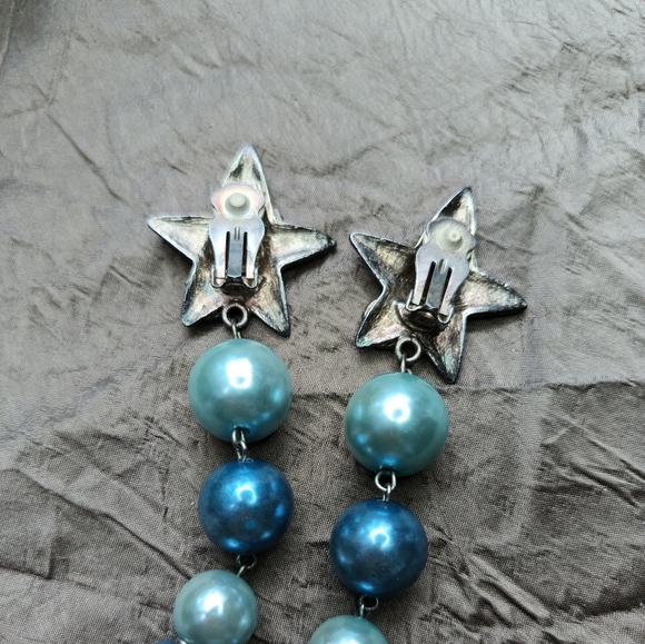 Vintage star earrings - Picture 3 of 4
